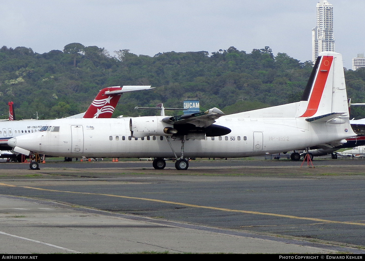 Aircraft Photo of HP-1922 | Fokker 50 | Flybe | AirHistory.net #220604