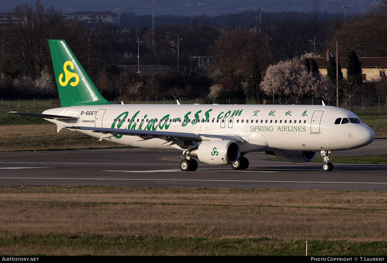 Aircraft Photo of B-6667 | Airbus A320-214 | Spring Airlines | AirHistory.net #220678