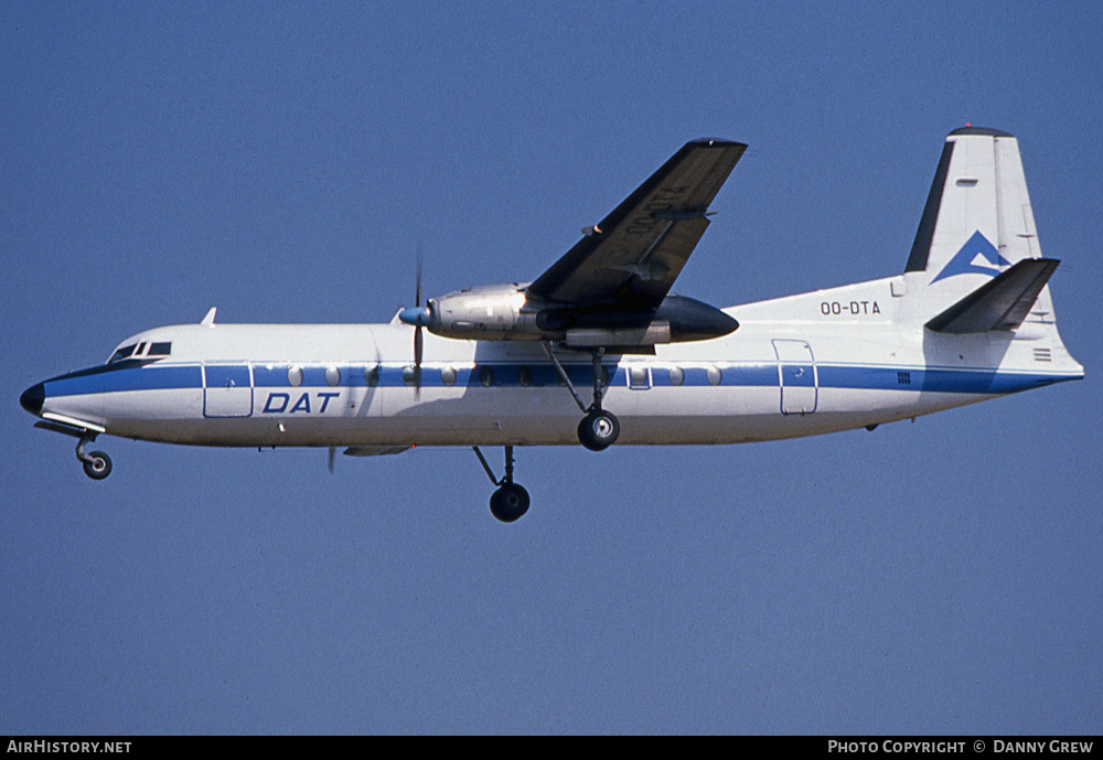 Aircraft Photo of OO-DTA | Fairchild Hiller FH-227B | Delta Air Transport - DAT | AirHistory.net #220752