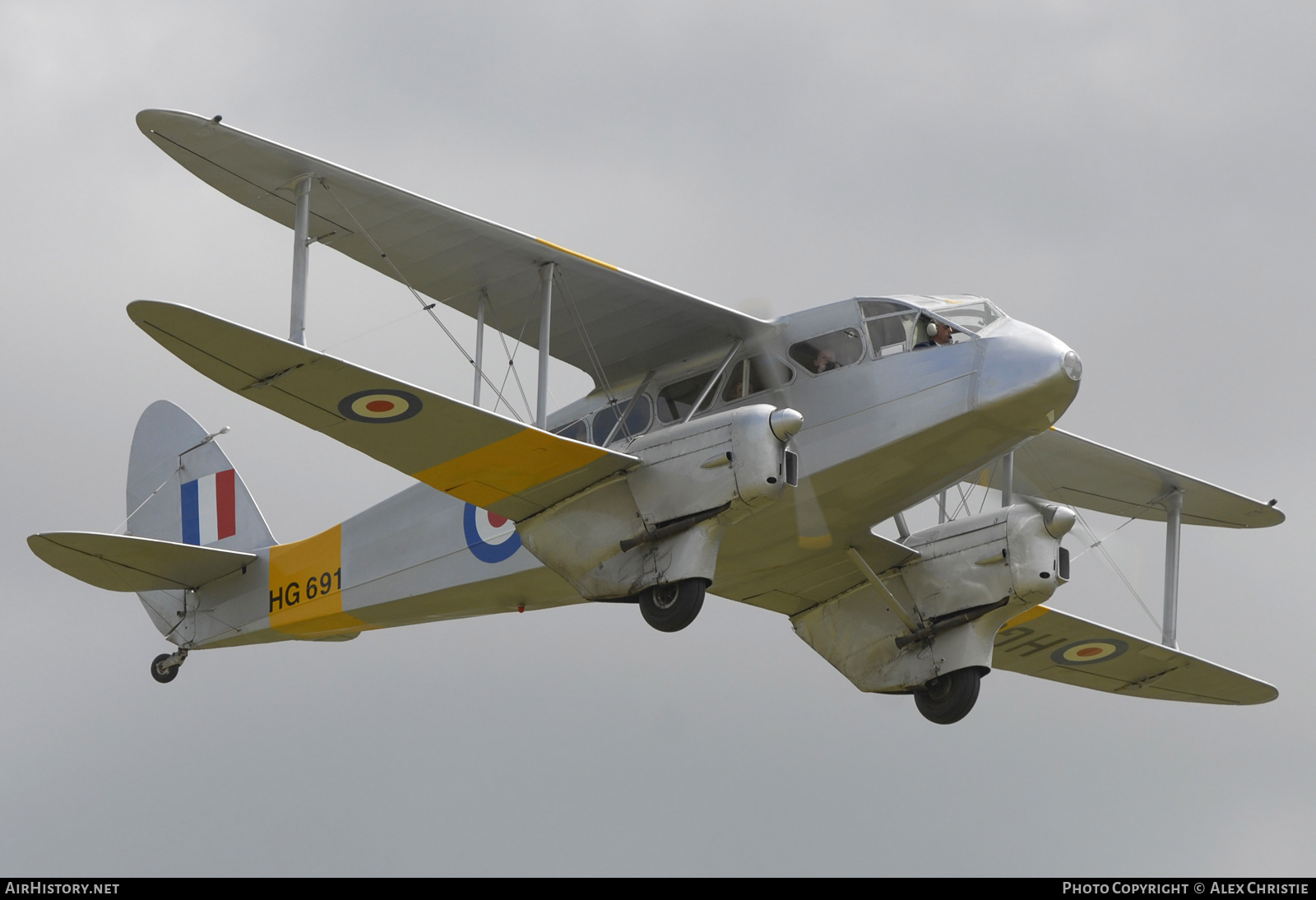 Aircraft Photo of G-AIYR / HG691 | De Havilland D.H. 89A Dragon Rapide | UK - Air Force | AirHistory.net #220818