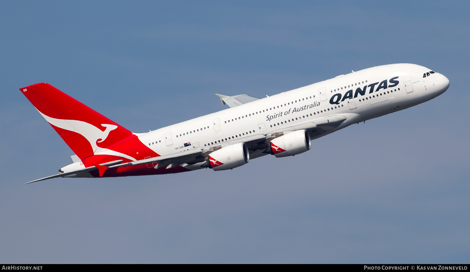 Aircraft Photo of VH-OQB | Airbus A380-842 | Qantas | AirHistory.net #220819