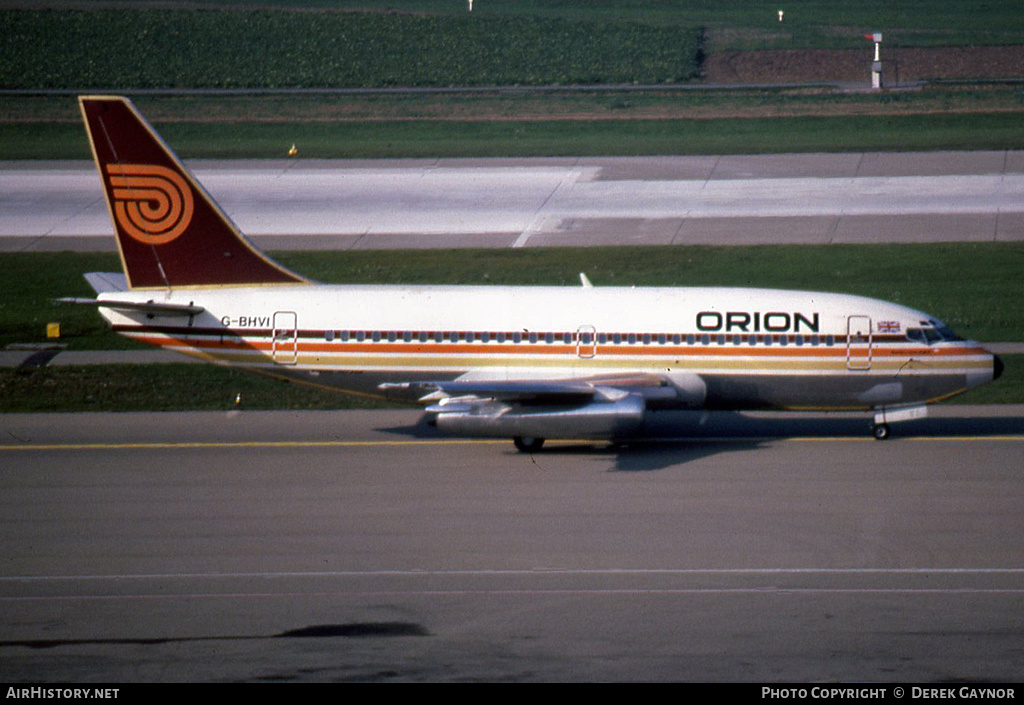 Aircraft Photo of G-BHVI | Boeing 737-2T5/Adv | Orion Airways | AirHistory.net #220862