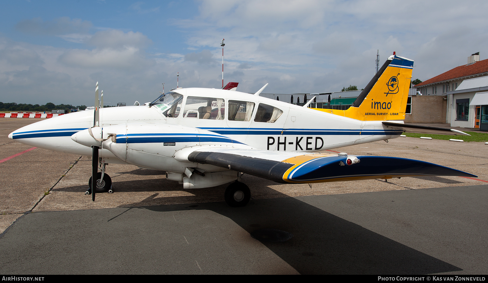 Aircraft Photo of PH-KED | Piper PA-23-250 Aztec E | IMAO Aerial Survey-Lidar | AirHistory.net #220971