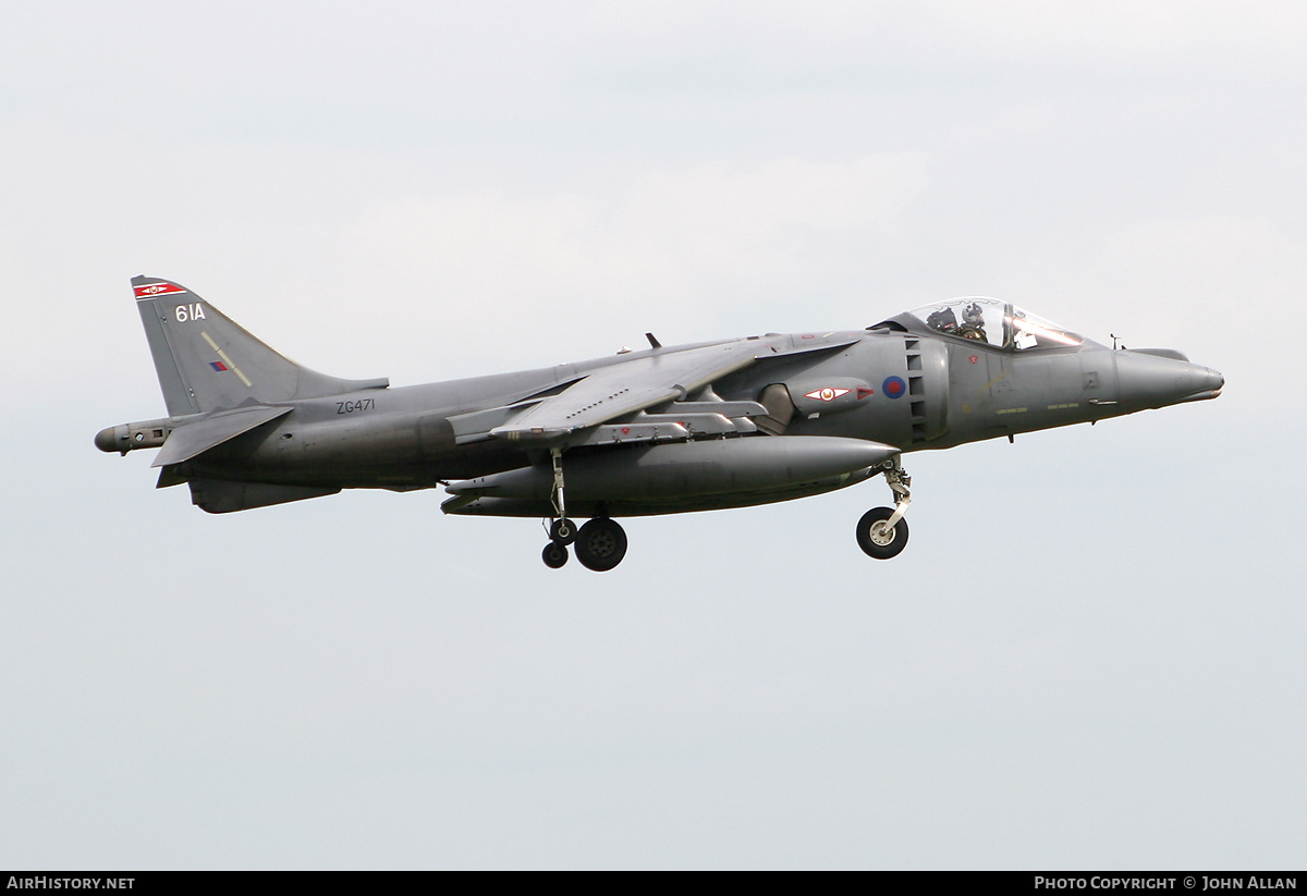 Aircraft Photo of ZG471 | British Aerospace Harrier GR7A | UK - Air Force | AirHistory.net #220976