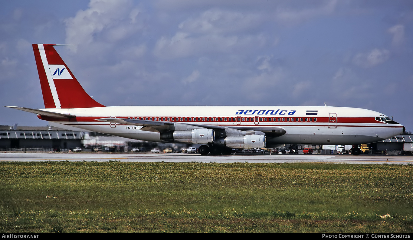 Aircraft Photo of YN-CDE | Boeing 707-123B | Aeronica | AirHistory.net #221018