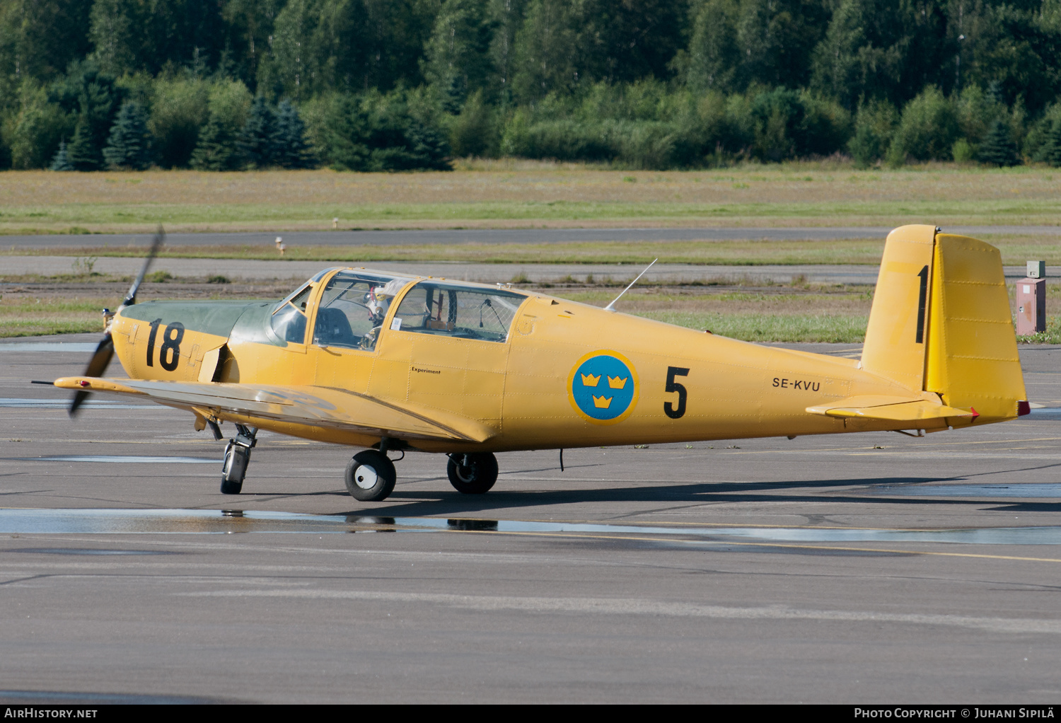 Aircraft Photo of SE-KVU | Saab Sk50B Safir (91B) | Sweden - Air Force | AirHistory.net #221119