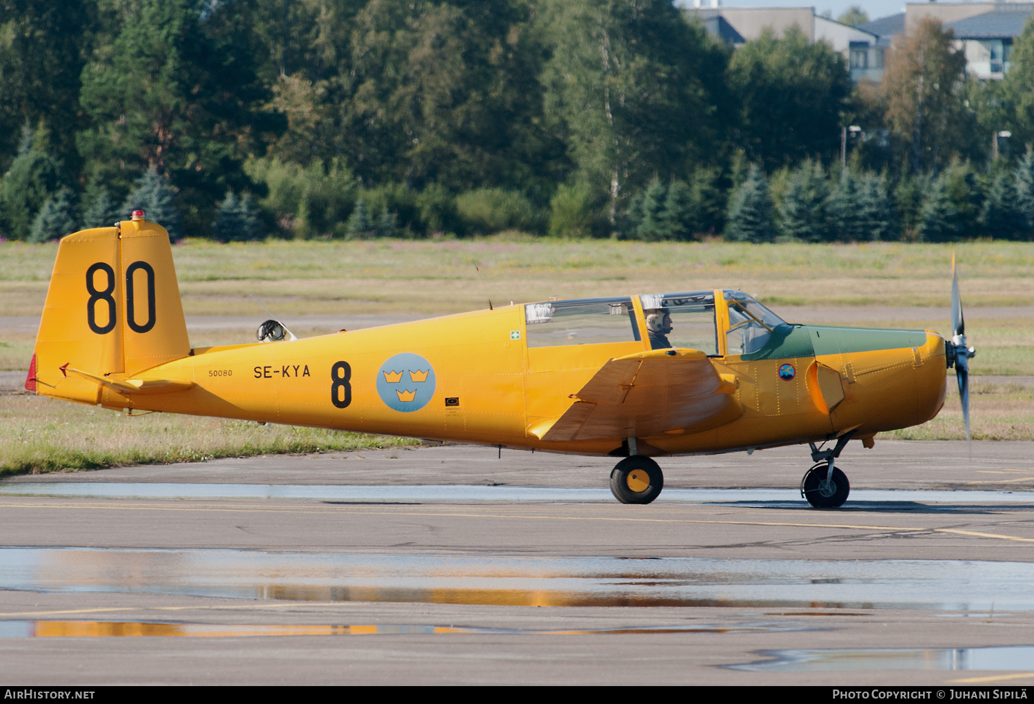 Aircraft Photo of SE-KYA / 50080 | Saab Sk50C Safir (91C) | Ärna Flygklubb | Sweden - Air Force | AirHistory.net #221140