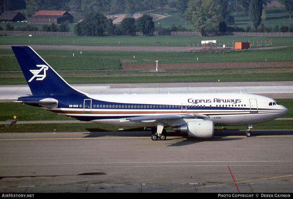 Aircraft Photo of 5B-DAS | Airbus A310-203 | Cyprus Airways | AirHistory.net #221175