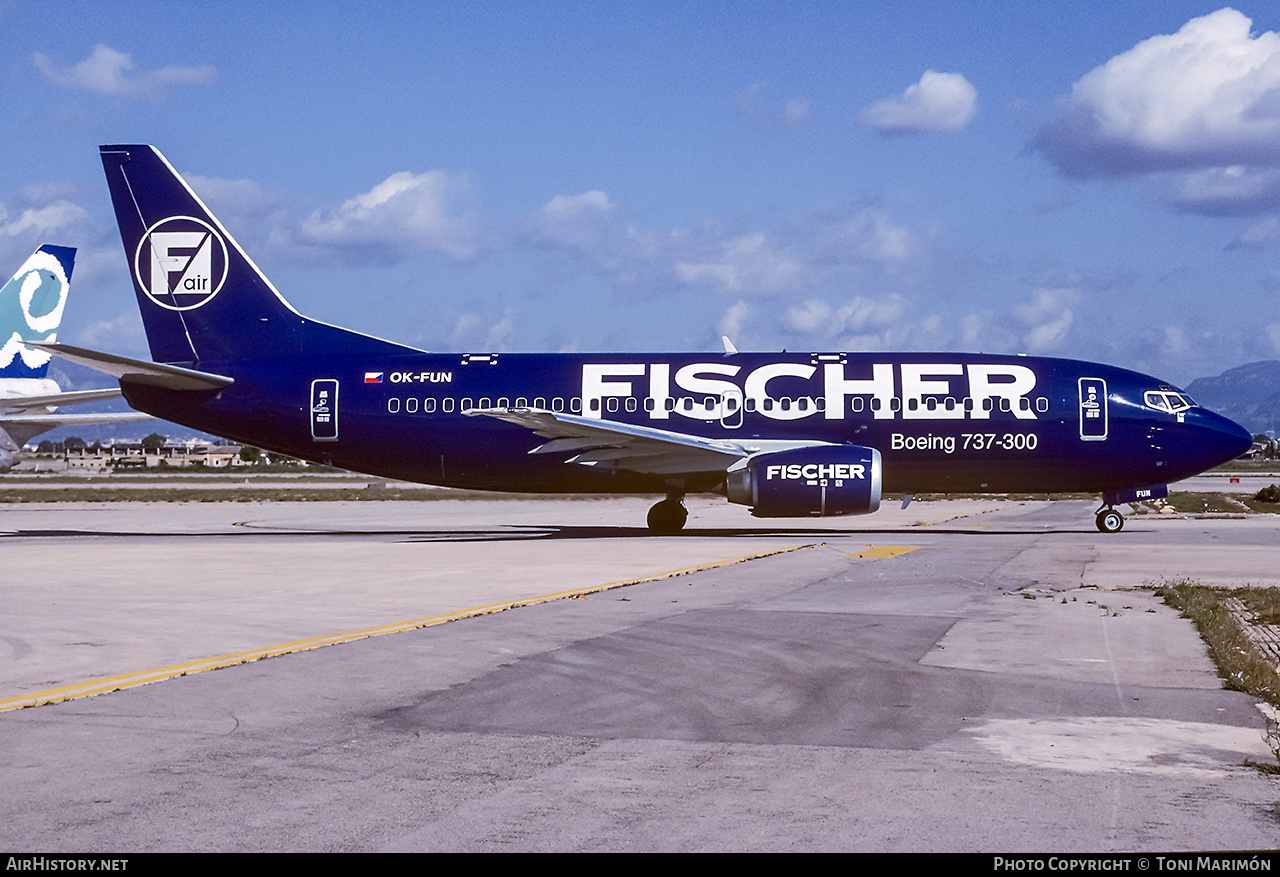 Aircraft Photo of OK-FUN | Boeing 737-33A | Fischer Air | AirHistory.net #221193