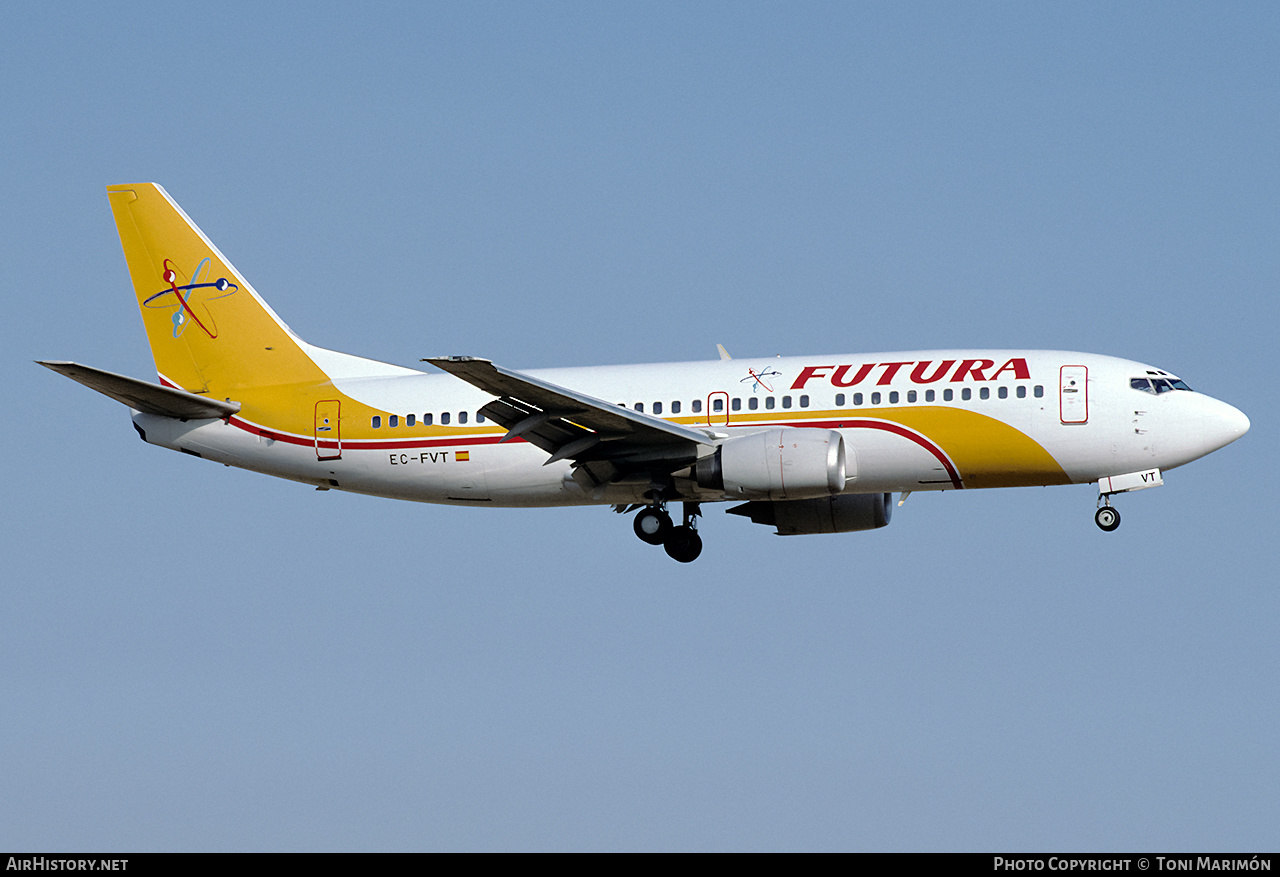 Aircraft Photo of EC-FVT | Boeing 737-3Y0 | Futura International Airways | AirHistory.net #221207