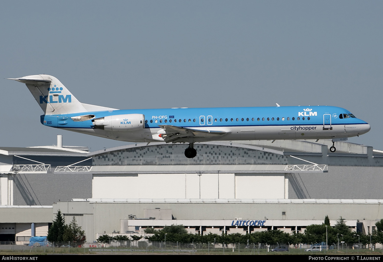 Aircraft Photo of PH-OFG | Fokker 100 (F28-0100) | KLM Cityhopper | AirHistory.net #221216