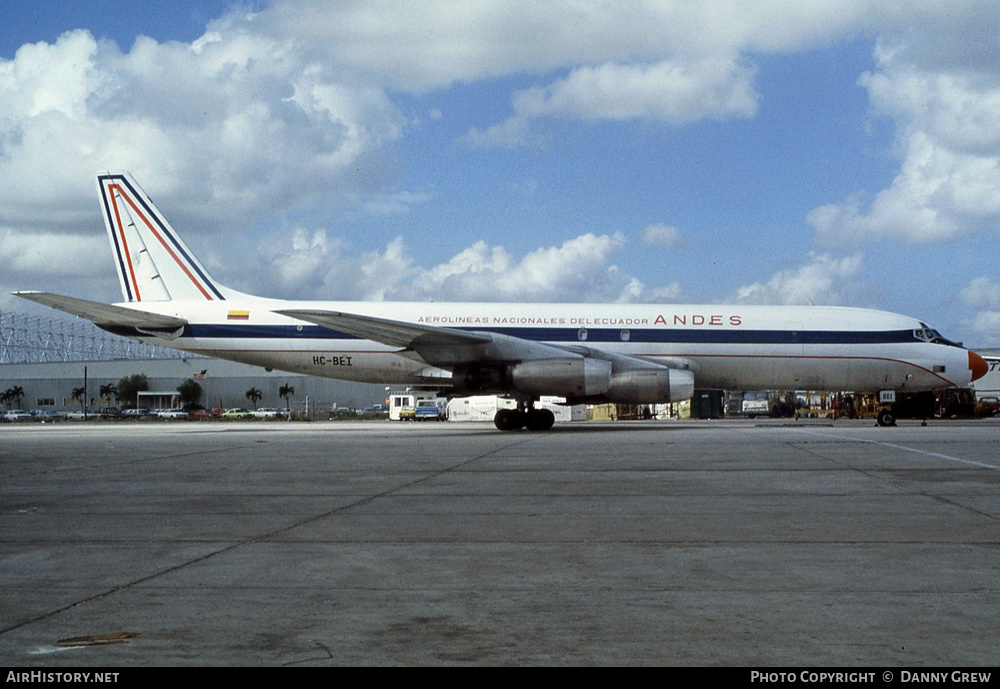 Aircraft Photo of HC-BEI | Douglas DC-8-33(F) | Andes Airlines | AirHistory.net #221241