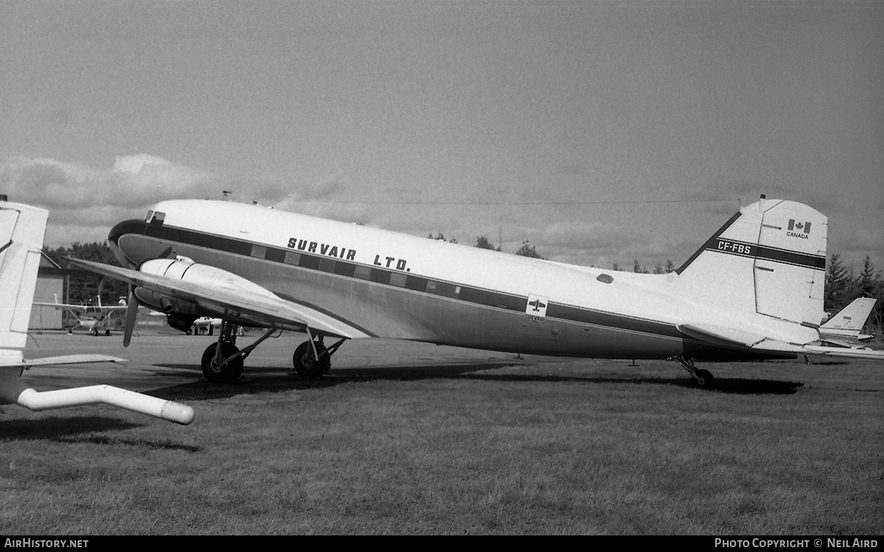 Aircraft Photo of CF-FBS | Douglas C-47 Skytrain | Survair | AirHistory.net #221265
