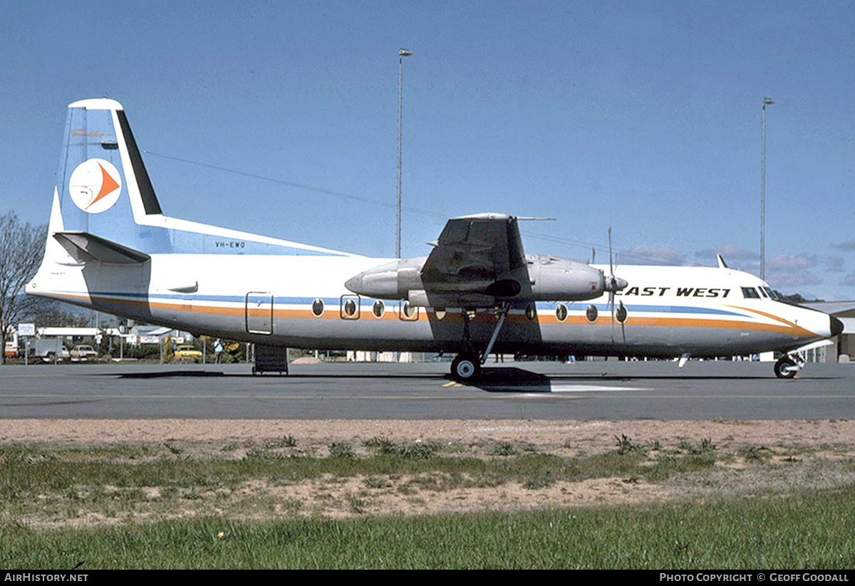 Aircraft Photo of VH-EWQ | Fokker F27-500 Friendship | East-West Airlines | AirHistory.net #221269