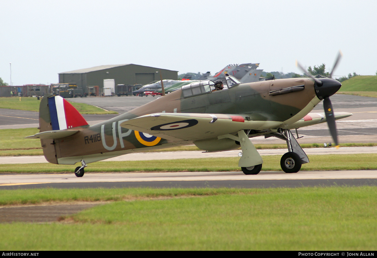 Aircraft Photo of G-HUPW / R4118 | Hawker Hurricane Mk1 | UK - Air Force | AirHistory.net #221361