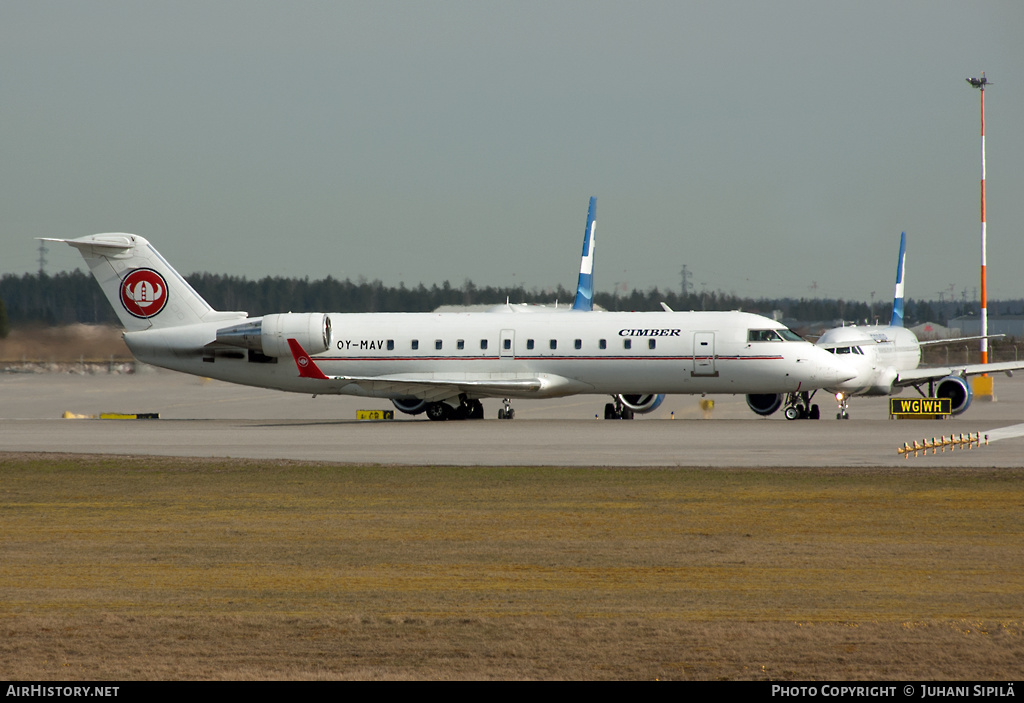 Aircraft Photo of OY-MAV | Bombardier CRJ-200LR (CL-600-2B19) | Cimber Air | AirHistory.net #221442