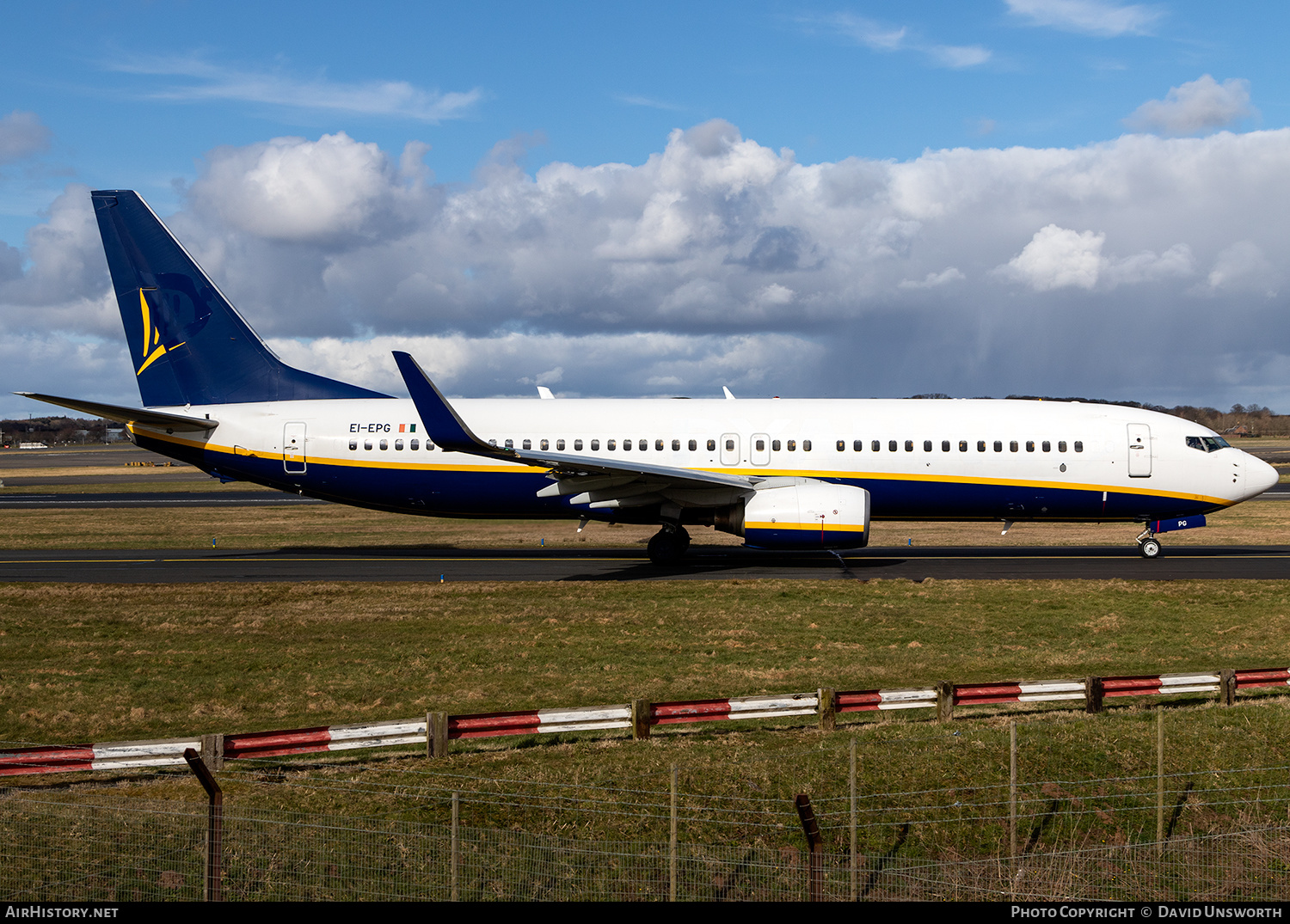 Aircraft Photo of EI-EPG | Boeing 737-8AS | Ryanair | AirHistory.net #221529