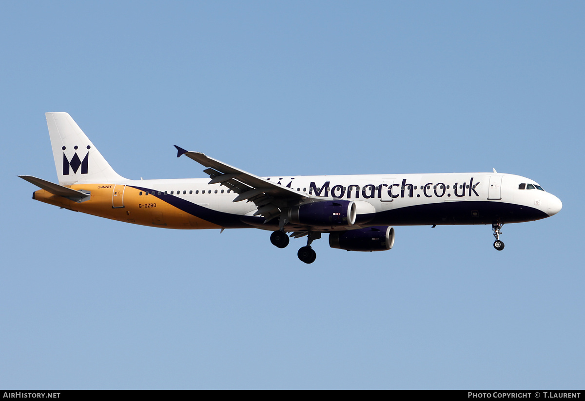 Aircraft Photo of G-OZBO | Airbus A321-231 | Monarch Airlines | AirHistory.net #221550