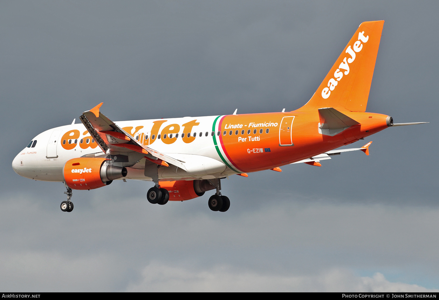 Aircraft Photo of G-EZIW | Airbus A319-111 | EasyJet | AirHistory.net #221792