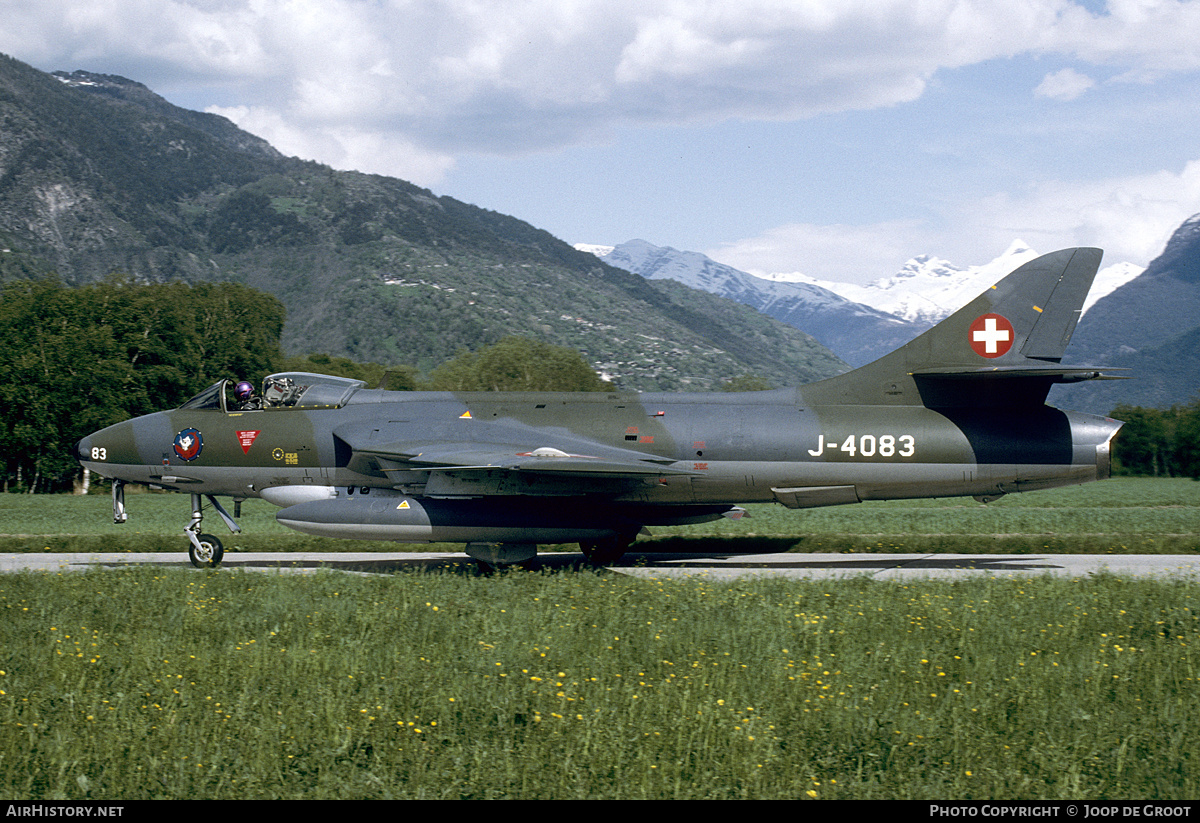 Aircraft Photo of J-4083 | Hawker Hunter F58 | Switzerland - Air Force | AirHistory.net #221830