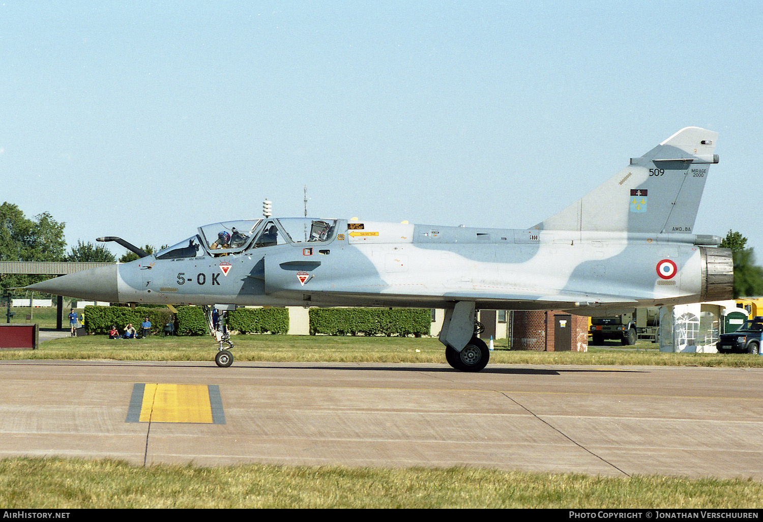 Aircraft Photo of 509 | Dassault Mirage 2000B | France - Air Force | AirHistory.net #221840