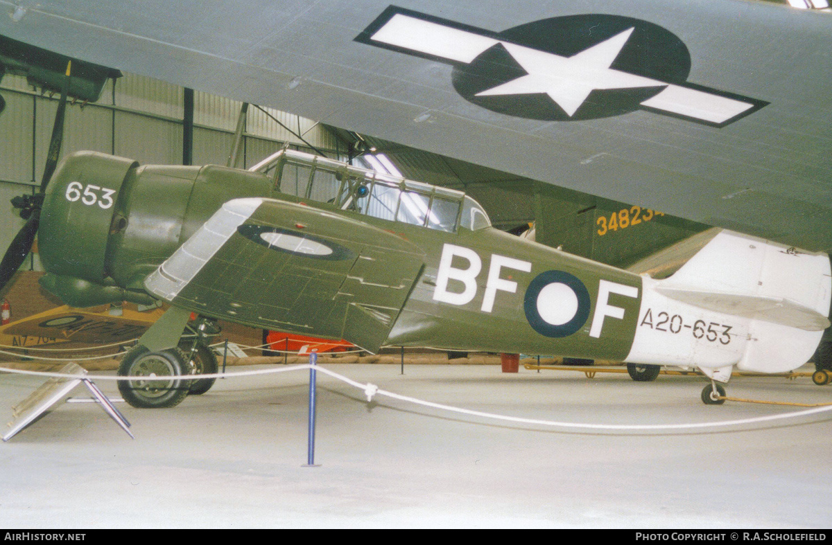 Aircraft Photo of VH-BFF / A20-653 | Commonwealth CA-16 Wirraway Mk3 | Australia - Air Force | AirHistory.net #221865
