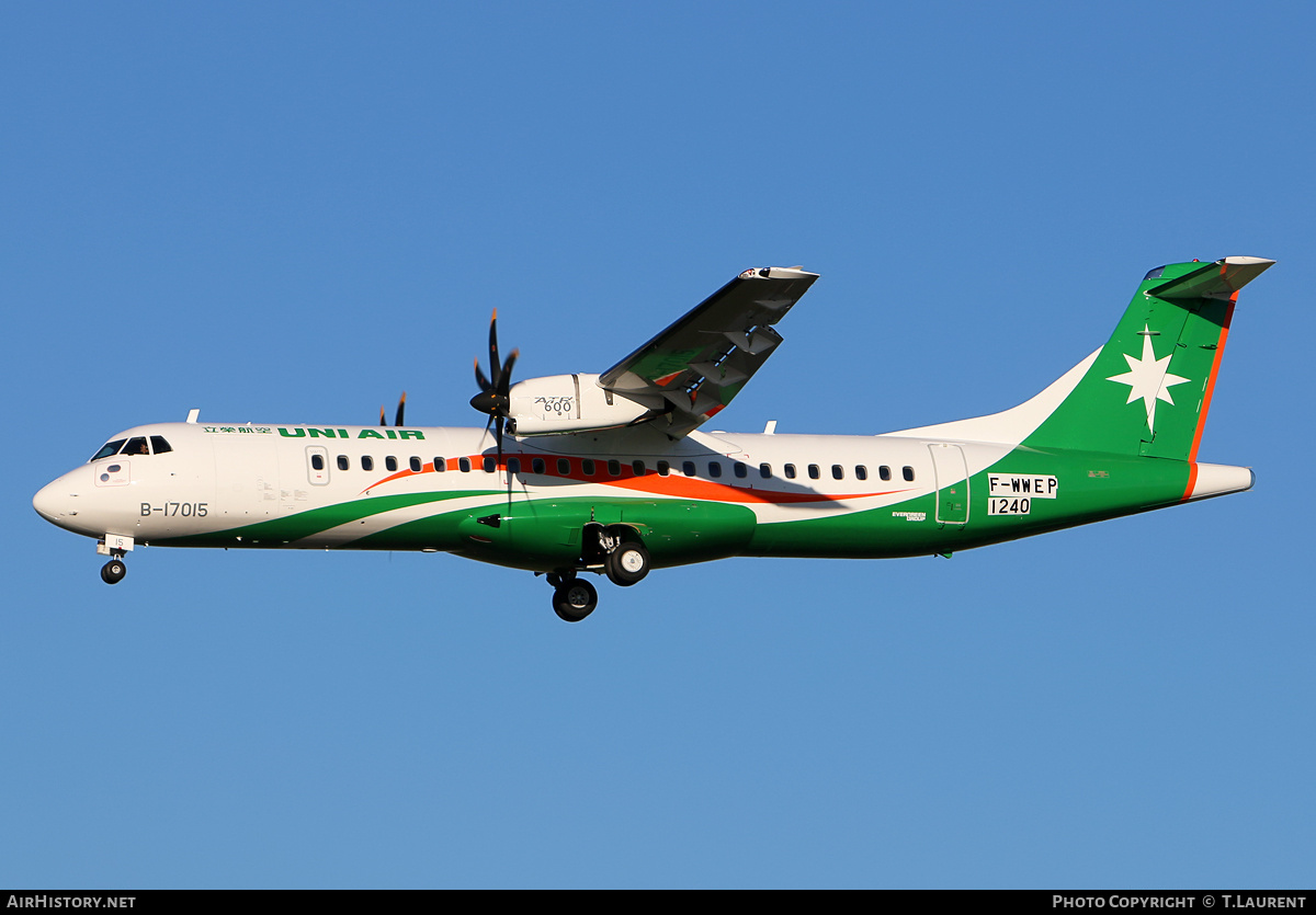 Aircraft Photo of F-WWEP | ATR ATR-72-600 (ATR-72-212A) | UNI Air | AirHistory.net #221973