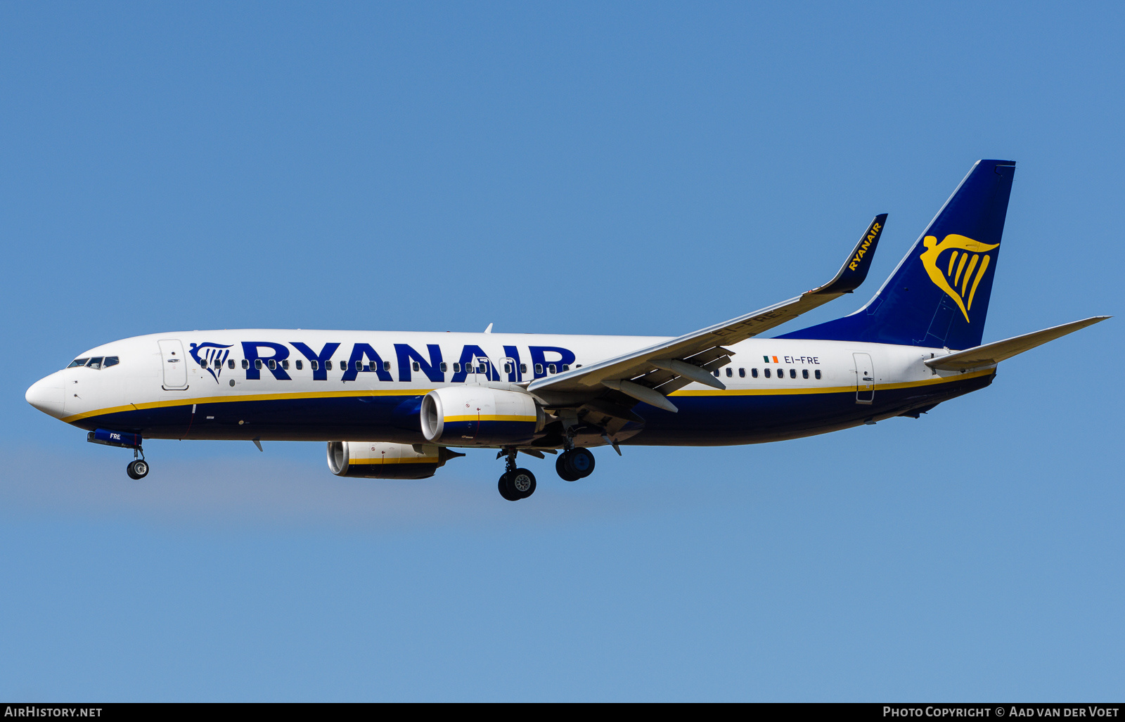 Aircraft Photo of EI-FRE | Boeing 737-8AS | Ryanair | AirHistory.net #221991