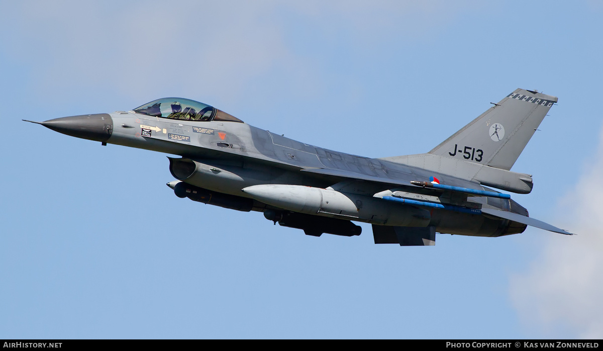 Aircraft Photo of J-513 | General Dynamics F-16AM Fighting Falcon | Netherlands - Air Force | AirHistory.net #222032