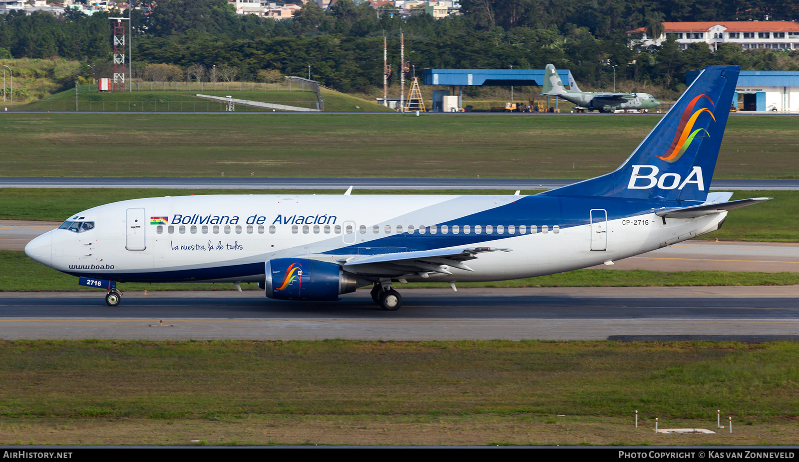 Aircraft Photo of CP-2716 | Boeing 737-3Q8 | Boliviana de Aviación - BoA | AirHistory.net #222059