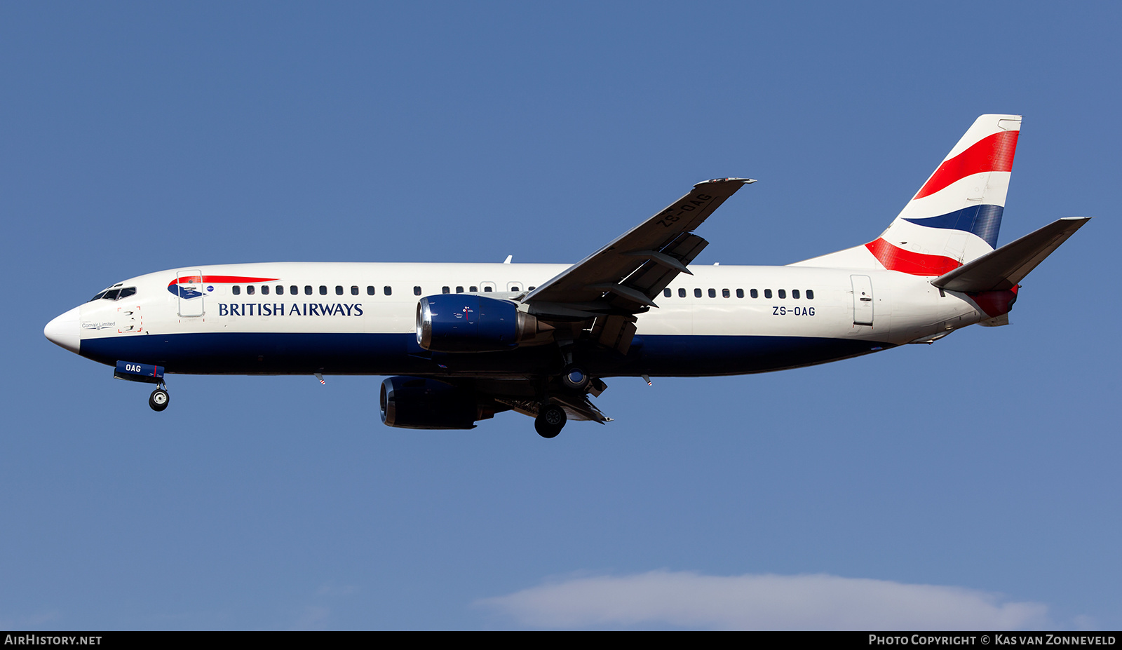 Aircraft Photo of ZS-OAG | Boeing 737-4H6 | British Airways | AirHistory.net #222108