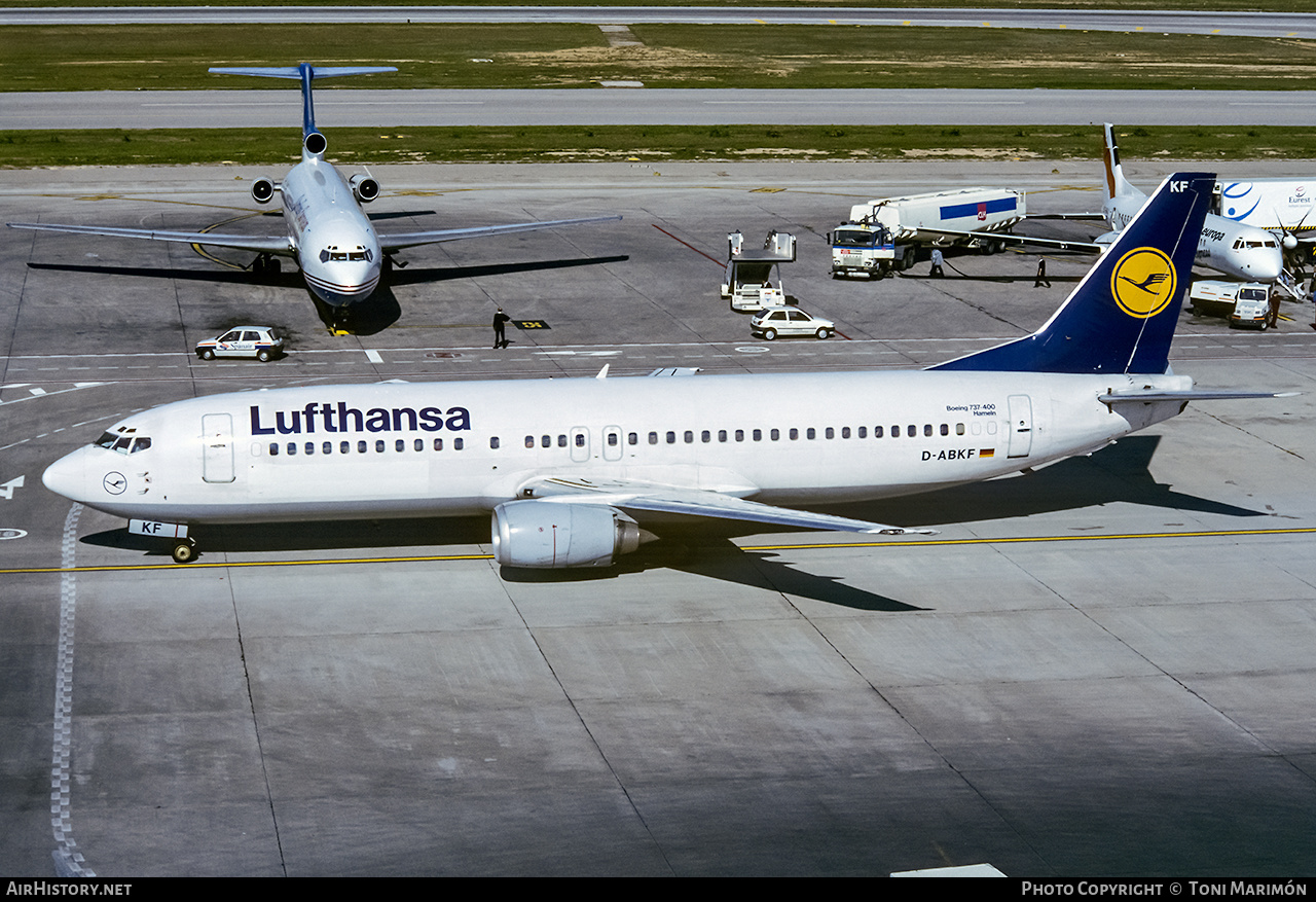 Aircraft Photo of D-ABKF | Boeing 737-430 | Lufthansa | AirHistory.net #222238
