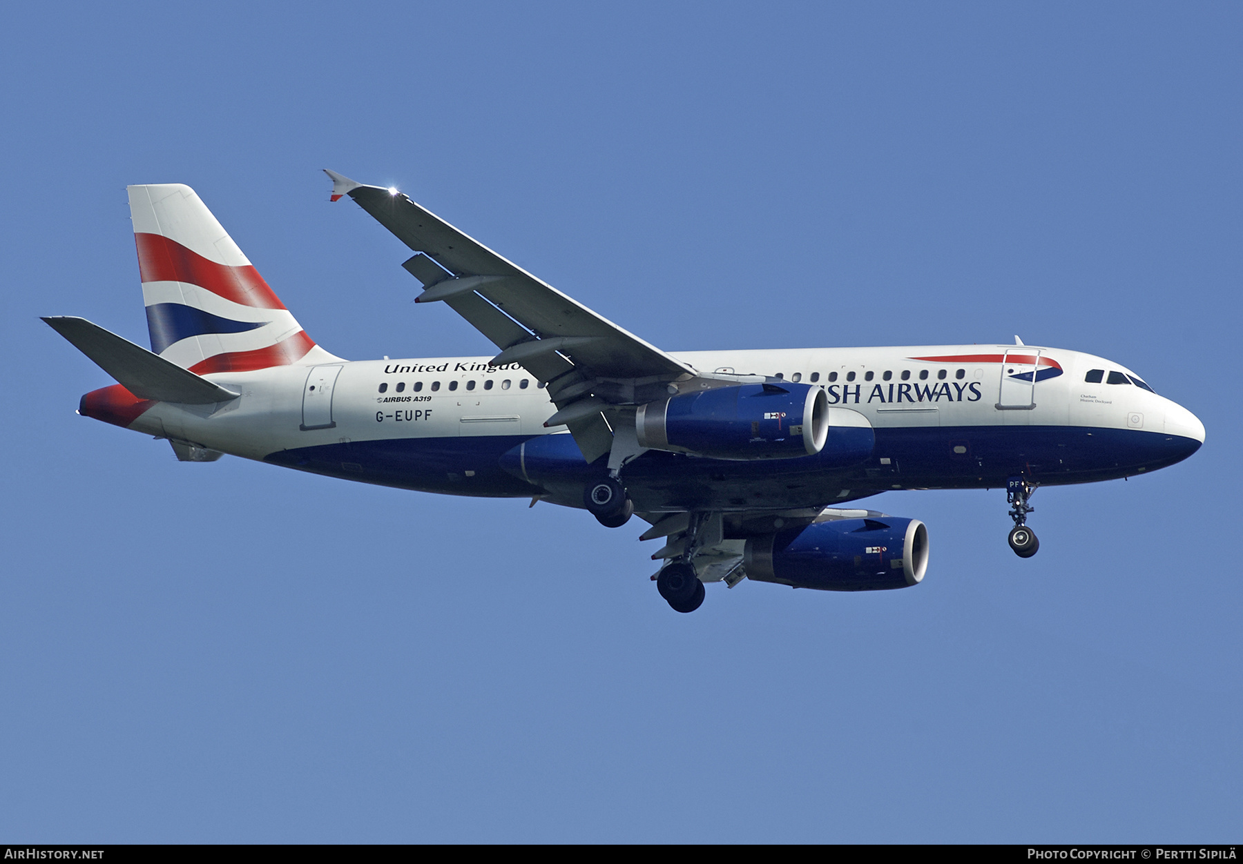 Aircraft Photo of G-EUPF | Airbus A319-131 | British Airways | AirHistory.net #222239