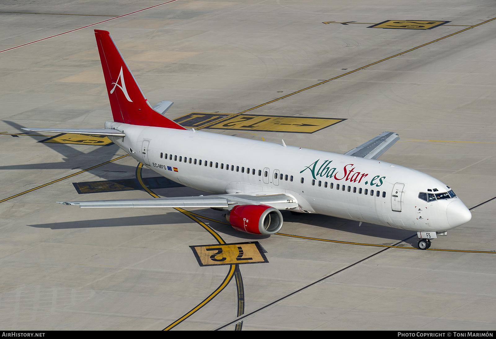 Aircraft Photo of EC-MFS | Boeing 737-4Y0 | AlbaStar | AirHistory.net #222271