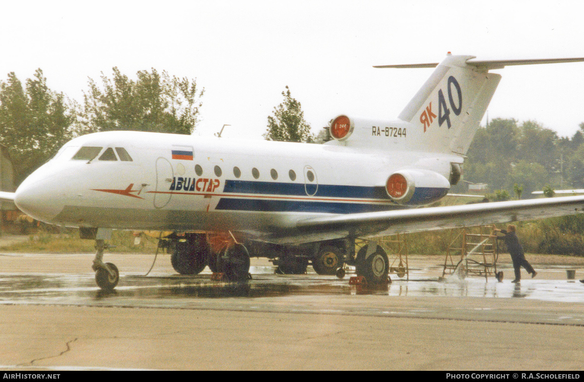 Aircraft Photo of RA-87244 | Yakovlev Yak-40 | Aviastar | AirHistory.net #222296