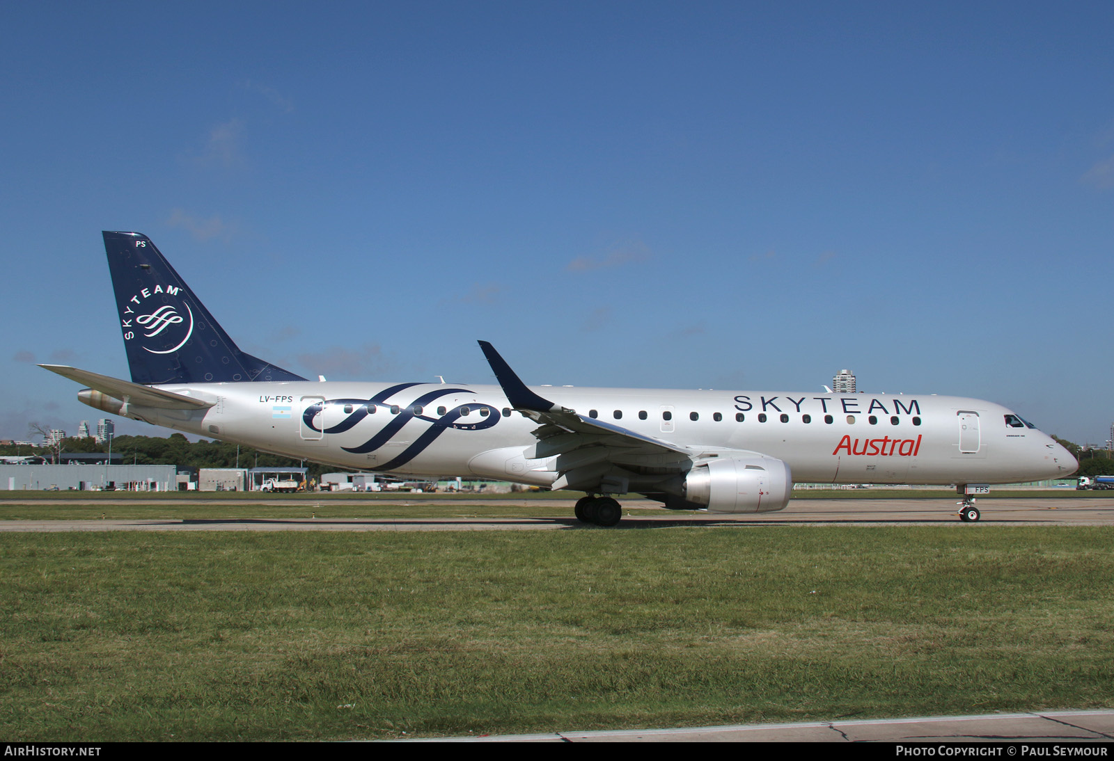 Aircraft Photo of LV-FPS | Embraer 190AR (ERJ-190-100IGW) | Austral Líneas Aéreas | AirHistory.net #222301