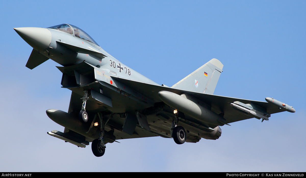 Aircraft Photo of 3078 | Eurofighter EF-2000 Typhoon S | Germany - Air Force | AirHistory.net #222306
