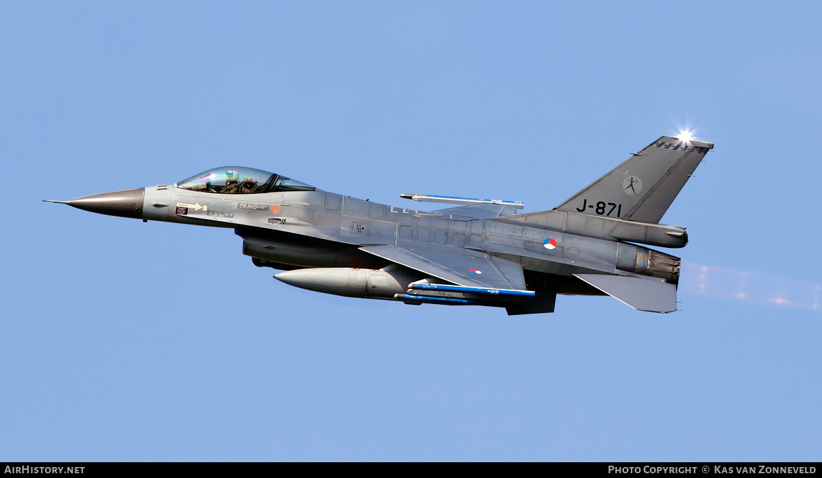Aircraft Photo of J-871 | General Dynamics F-16AM Fighting Falcon | Netherlands - Air Force | AirHistory.net #222321