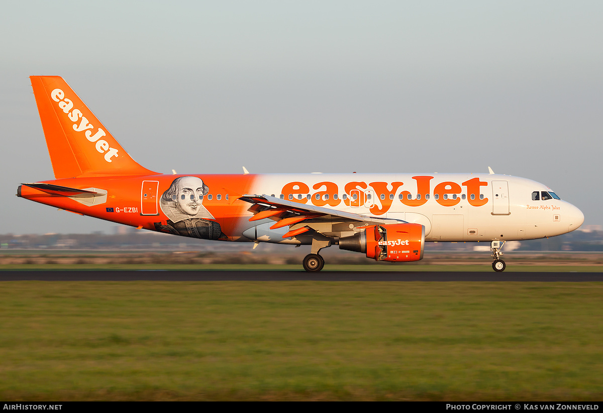 Aircraft Photo of G-EZBI | Airbus A319-111 | EasyJet | AirHistory.net #222335