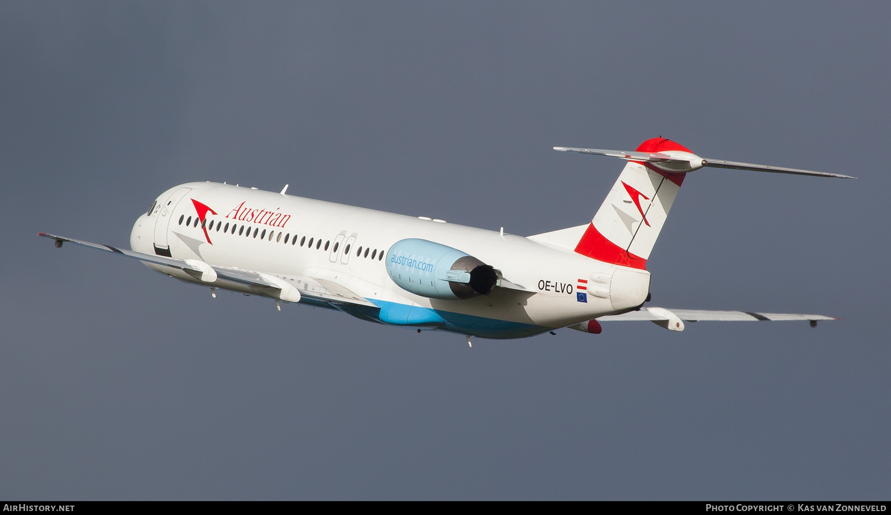 Aircraft Photo of OE-LVO | Fokker 100 (F28-0100) | Austrian Airlines | AirHistory.net #222349