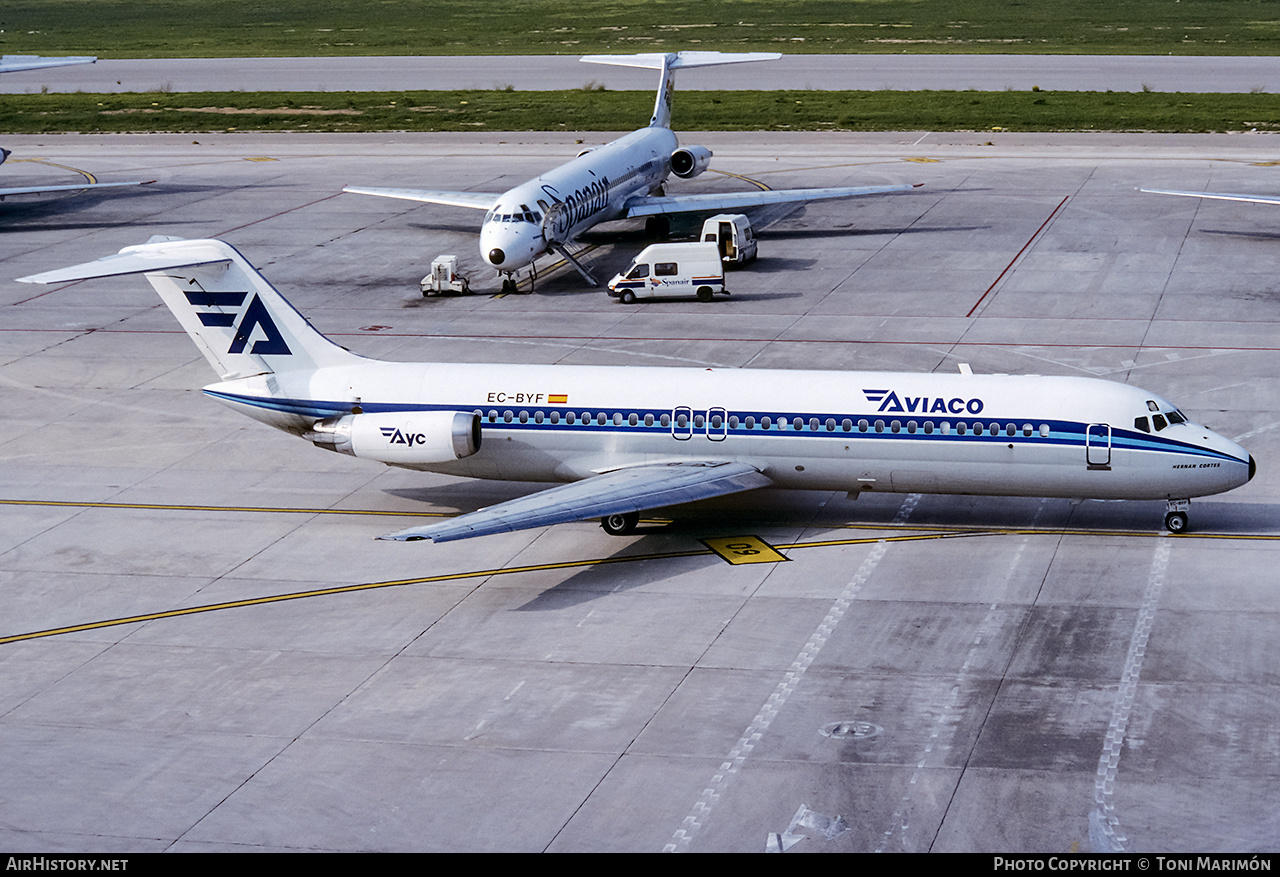 Aircraft Photo of EC-BYF | McDonnell Douglas DC-9-32 | Aviaco | AirHistory.net #222386