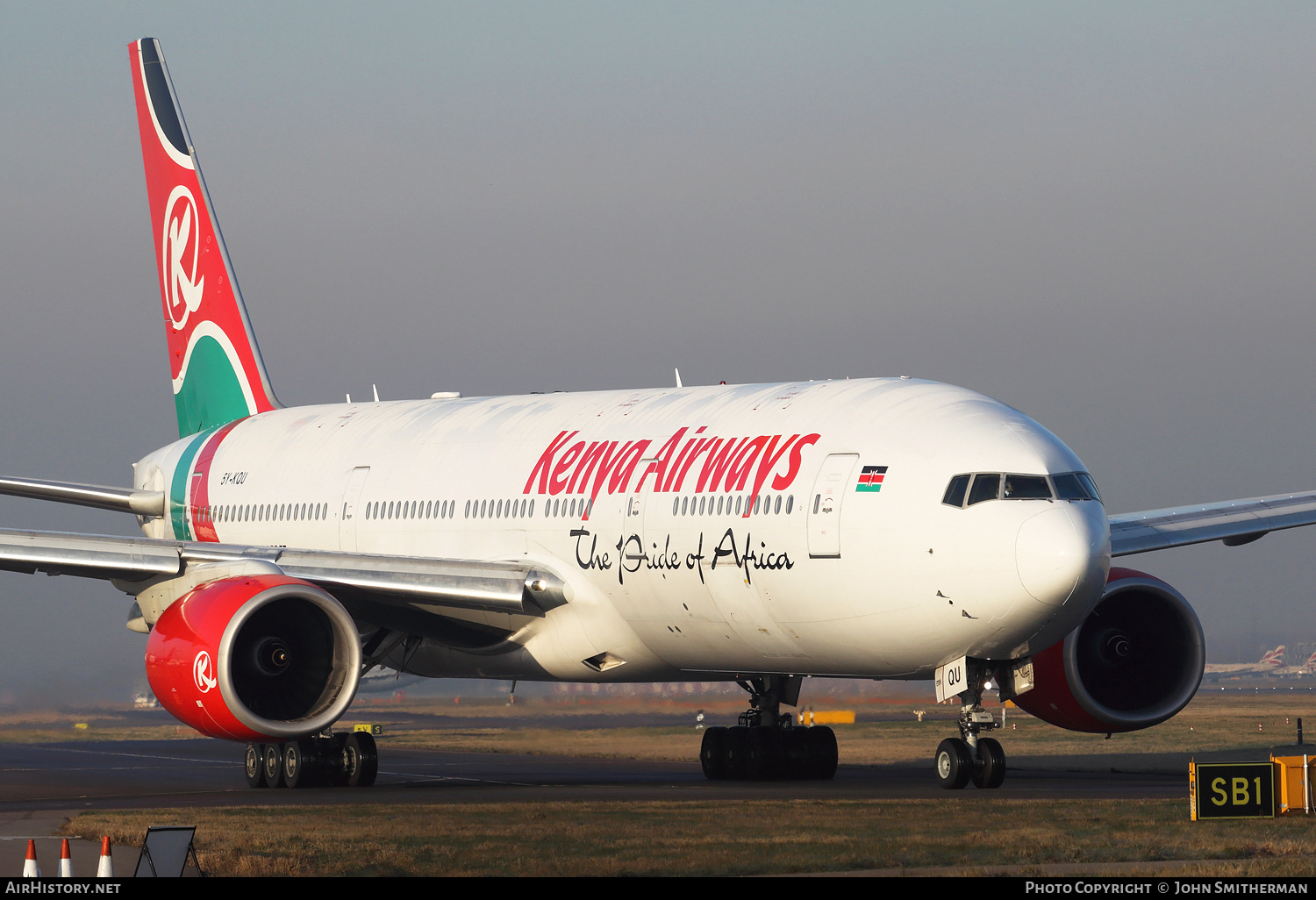 Aircraft Photo of 5Y-KQU | Boeing 777-2U8/ER | Kenya Airways | AirHistory.net #222408