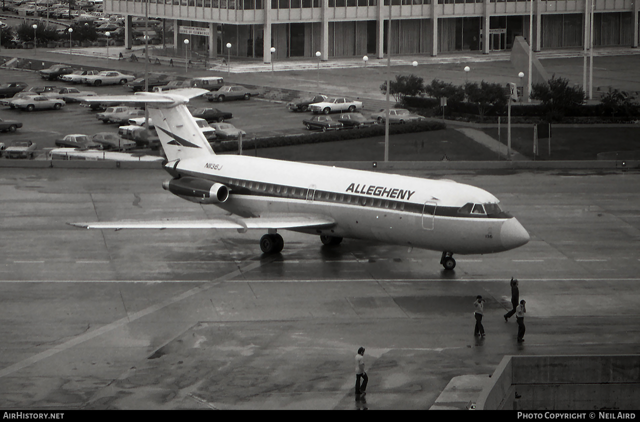Aircraft Photo of N1136J | BAC 111-203AE One-Eleven | Allegheny Airlines | AirHistory.net #222430