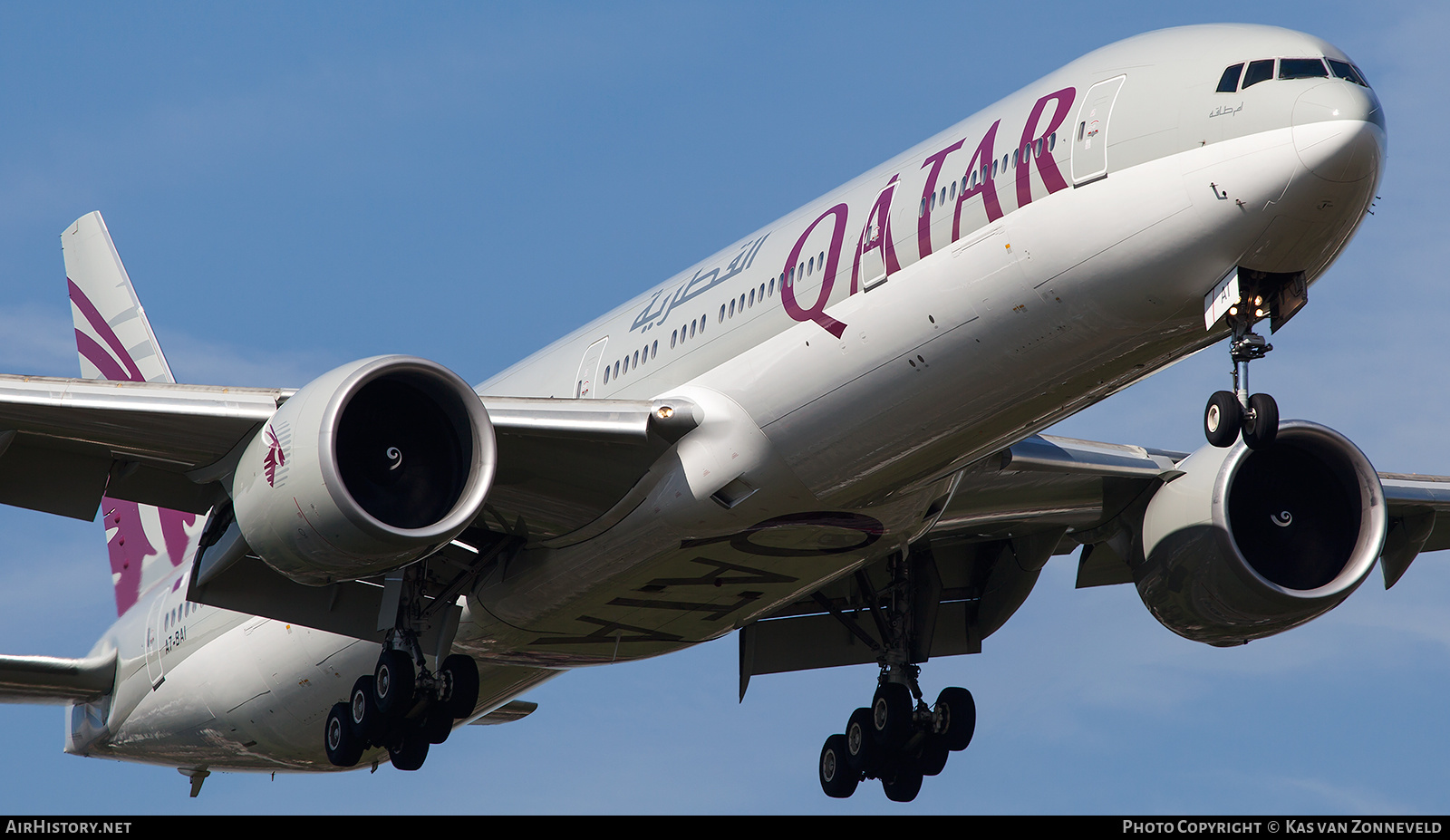 Aircraft Photo of A7-BAI | Boeing 777-3DZ/ER | Qatar Airways | AirHistory.net #222436
