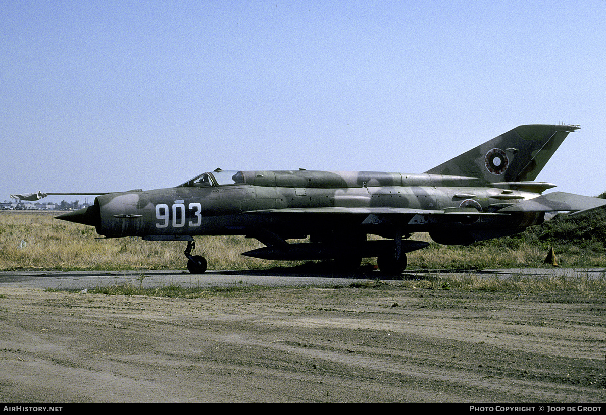 Aircraft Photo of 903 | Mikoyan-Gurevich MiG-21bis SAU | Bulgaria - Air Force | AirHistory.net #222460