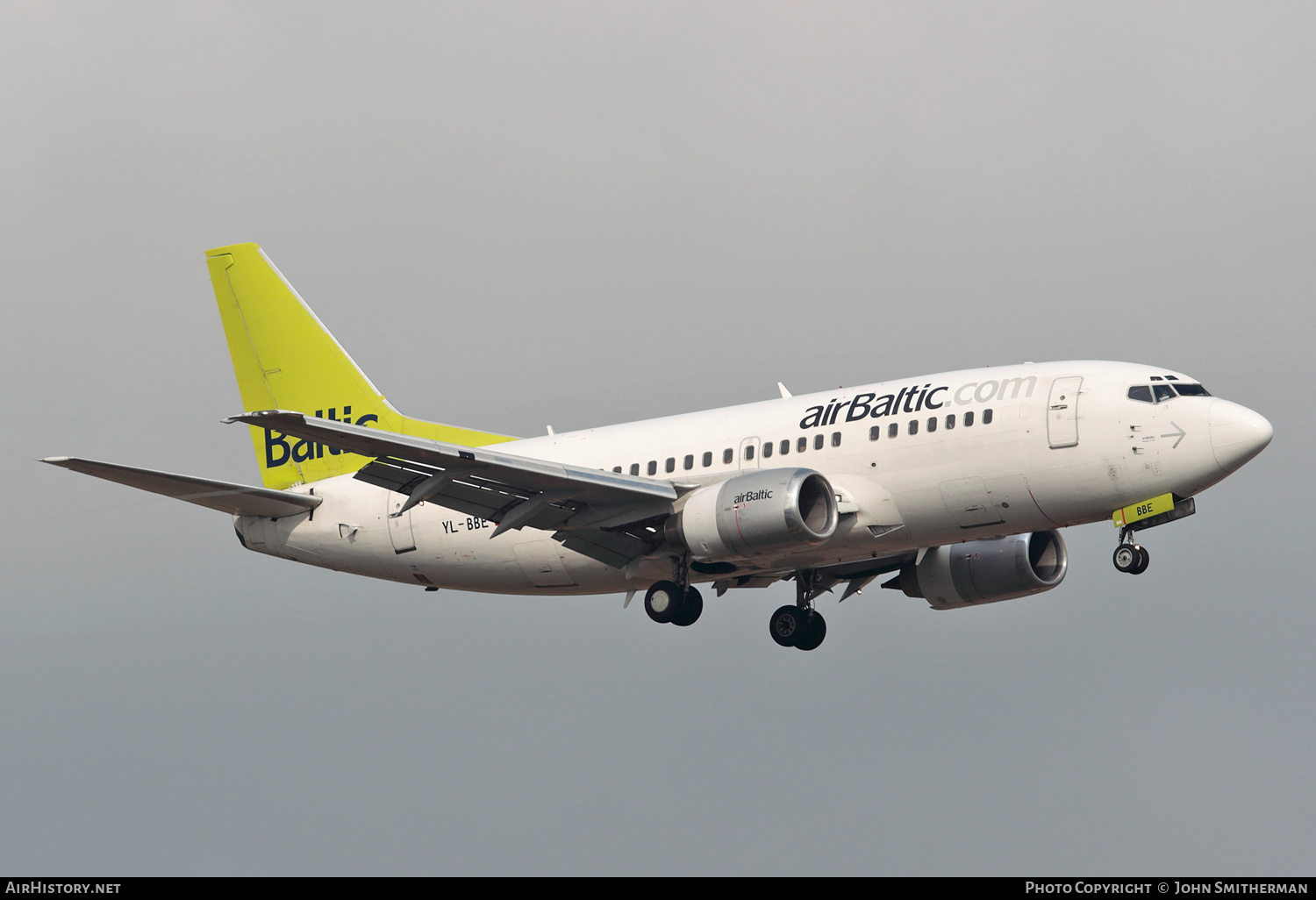 Aircraft Photo of YL-BBE | Boeing 737-53S | AirBaltic | AirHistory.net #222558