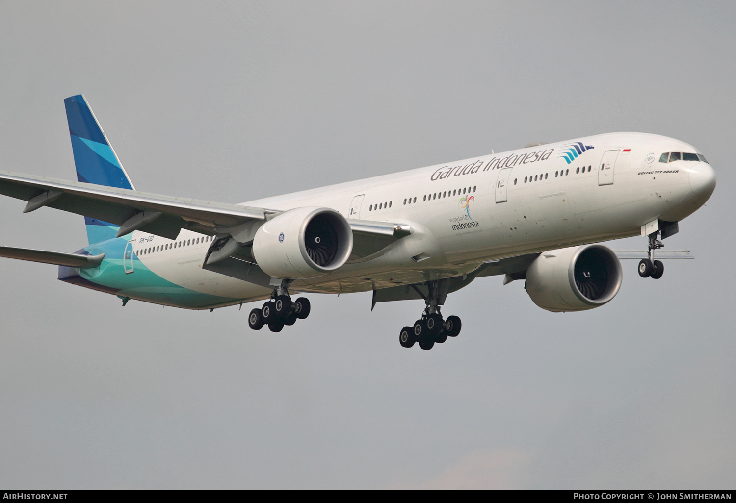 Aircraft Photo of PK-GID | Boeing 777-3U3/ER | Garuda Indonesia | AirHistory.net #222560