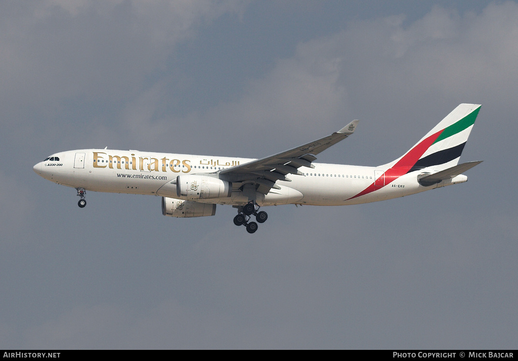 Aircraft Photo of A6-EKU | Airbus A330-243 | Emirates | AirHistory.net #222568