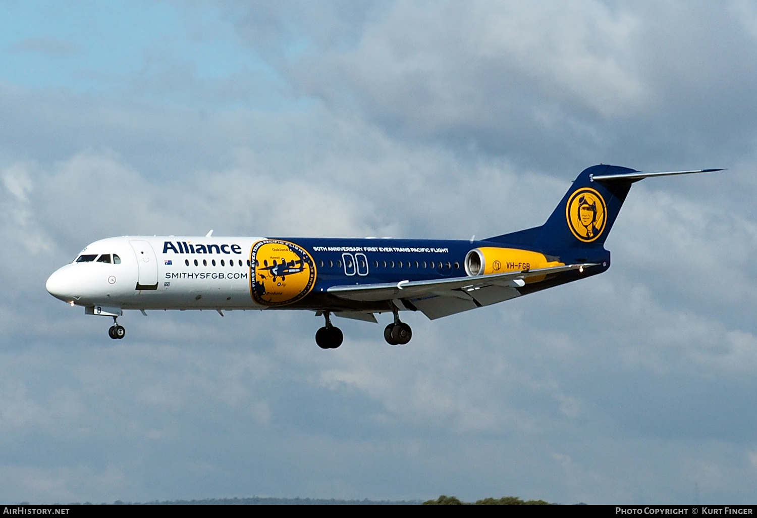 Aircraft Photo of VH-FGB | Fokker 100 (F28-0100) | Alliance Airlines | AirHistory.net #222577