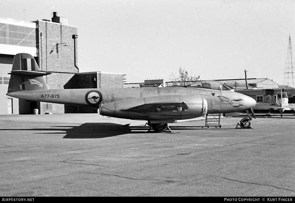 Aircraft Photo of A77-875 | Gloster Meteor F8 | Australia - Air Force | AirHistory.net #222590